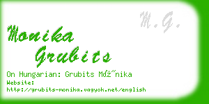 monika grubits business card
